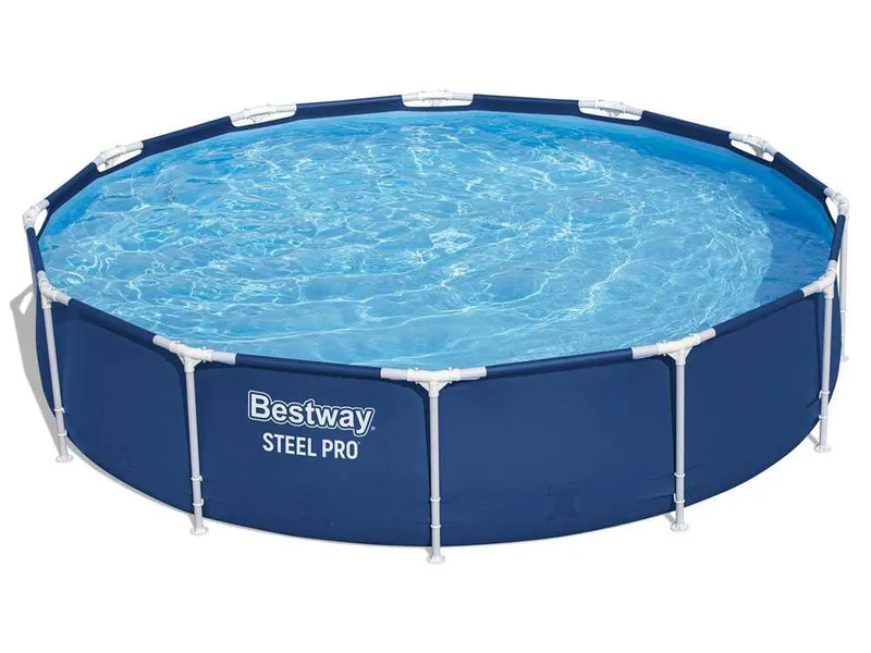 Bestway Steel Pro 56681 - Ø366x76 cm - Piscine ronde + pompe de filtration 16 W