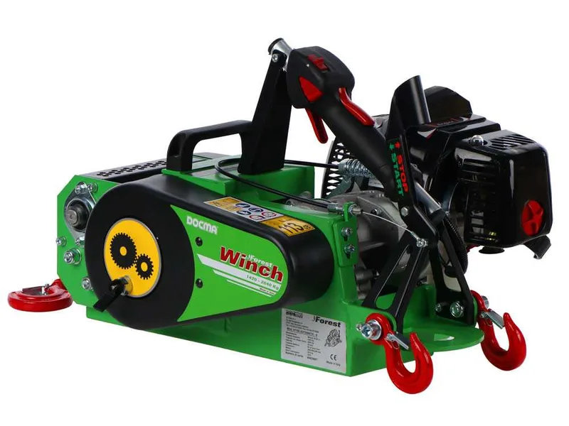 Docma VF150 Automatic - Treuil forestier moteur Solo HP50E-A - Câble Ø 5mm de 80m