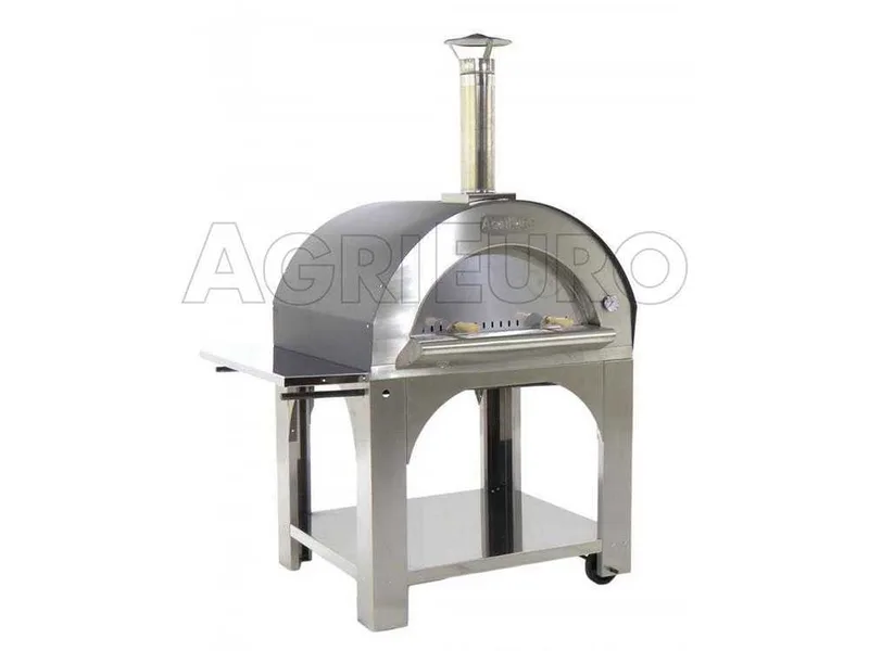 Cibus Inox - Four à bois à pizza d'extérieur - 5 pizzas
