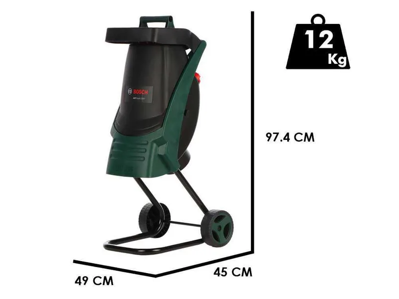 BOSCH AXT Rapid 2000 - Broyeur électrique - À couteaux réversibles