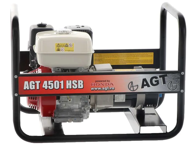 AGT 4501 HSB - Groupe électrogène 4.5 kW monophasé à essence - Continu 4.1 kW Monophasé