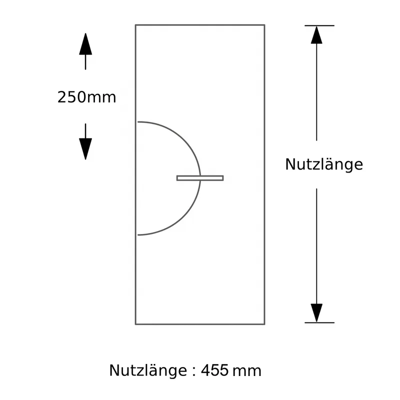 Schiedel ICS élément de tuyau 500 mm Ø180 avec ouverture de nettoyage plat double paroi brillant
