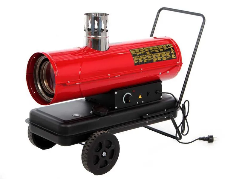 GeoTech IDH 2000 - Générateur d'air chaud diesel - à chauffage indirect - sur chariot