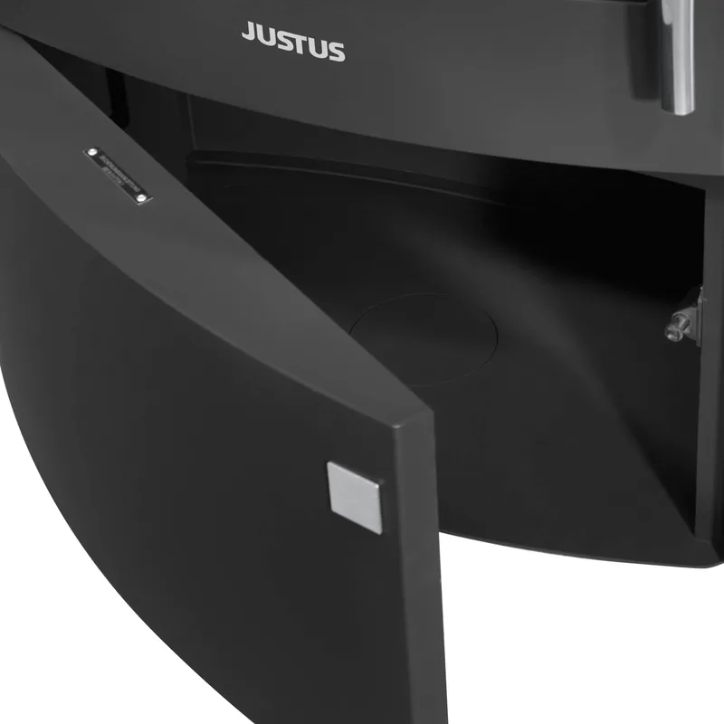 Justus Agero W+ Poêle à bois Acier Noir