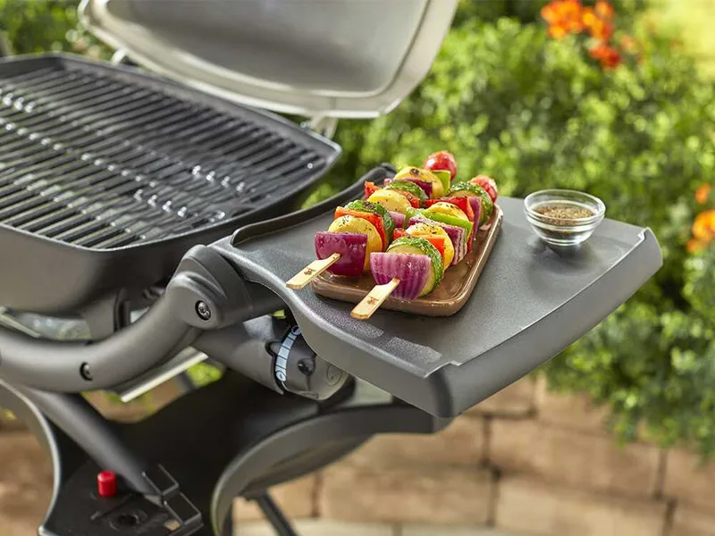 Lot de 2 tablettes latérales pour barbecue Weber série Q