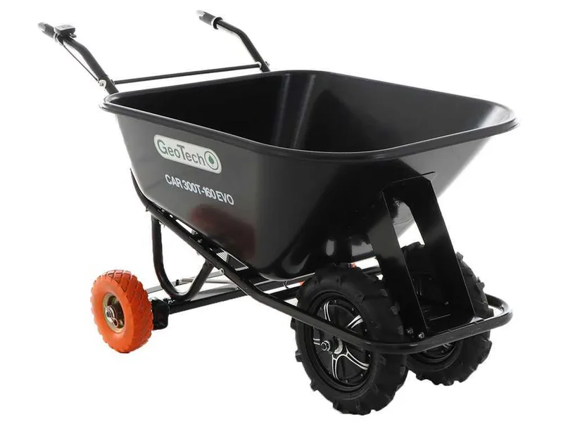 Brouette électrique GeoTech CAR 300T-160 EVO - Batterie de 40V et 6 Ah