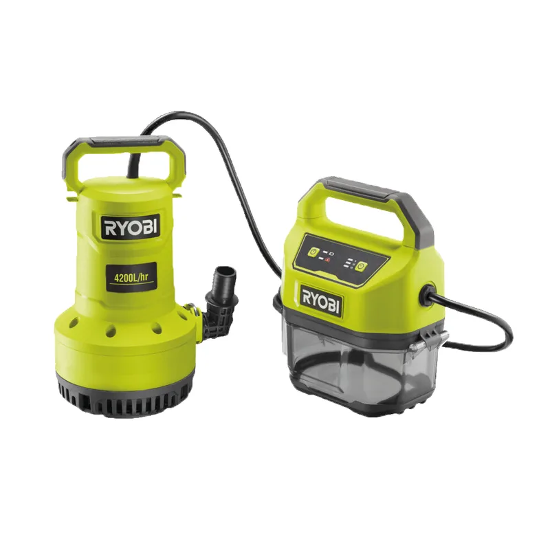 Pompe d'évacuaton pour eau claire et chargée ryobi RY18SPA-0 18V - de batterie