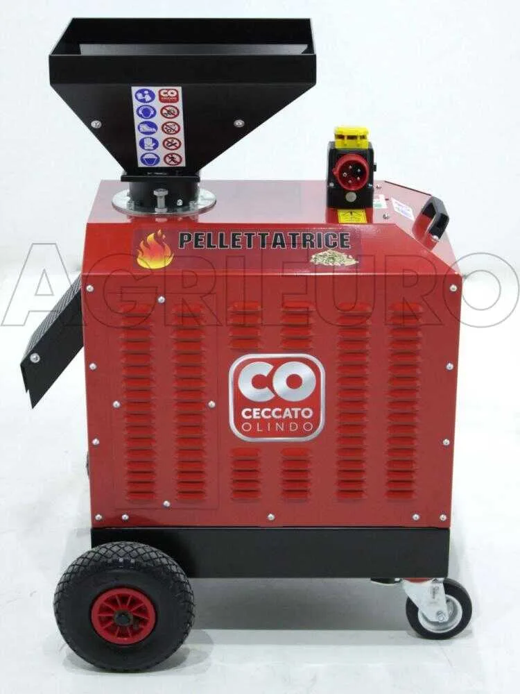 Ceccato Olindo Presse à pellets Triphasée 5,5 CV - Fabrication de pellets pour le chauffage