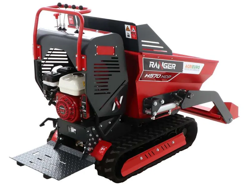 Brouette motorisée à chenilles dumper Ranger H570 HDP-E - Moteur Honda GX200 - Transmission hydrostatique