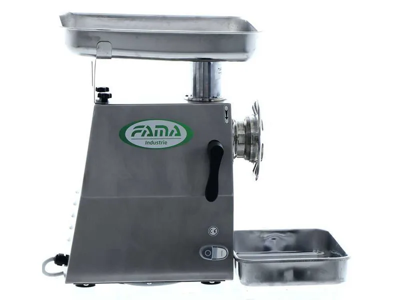 Fama TI22R - Hachoir à viande électrique - Corps en acier inox - Groupe de hachage en fonte - 230V