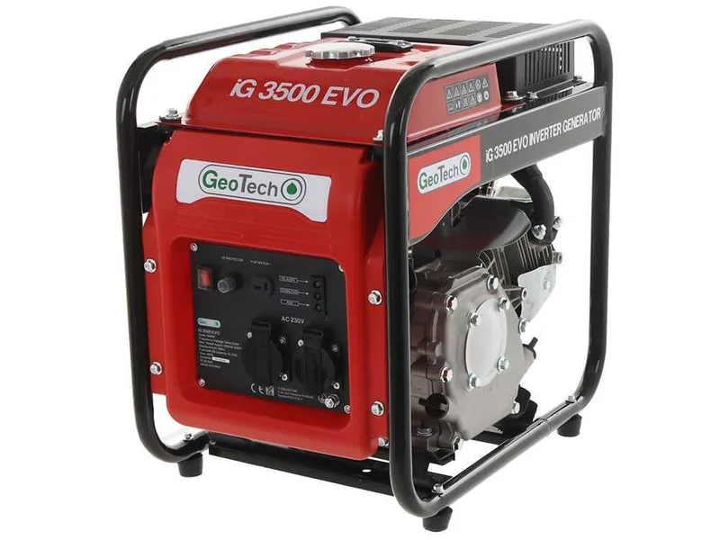 Geotech iG 3500 EVO - Groupe électrogène à inverter 3.5 kW monophasé - Moteur 6.5 CV