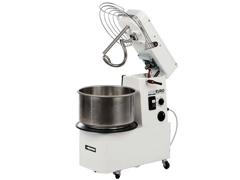 Pétrin à spirale relevable Mixer 2000 H2O Deluxe - De 16 Kg triphasé 2 vitesses à haut niveau d'hydratation