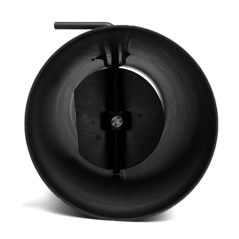 Raik Basic régulation de tirage 120mm noir L: 1000mm pour tuyau de fumée / conduit de fumée