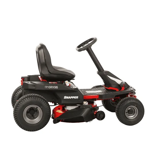 Snapper ERX96 - Tondeuse autoportée à batterie 72 V/28 Ah - Éjection latérale et mulching