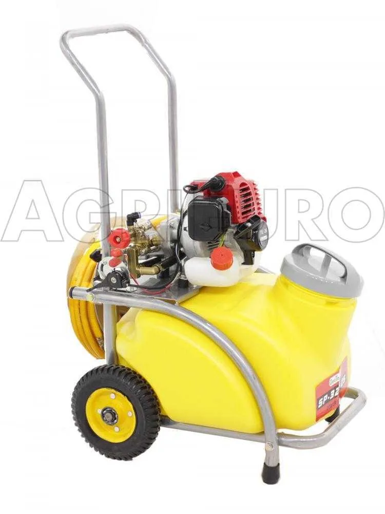 Pompe agricole thermique à chariot GeoTech SP 320 2S ALU - 2 temps à mélange