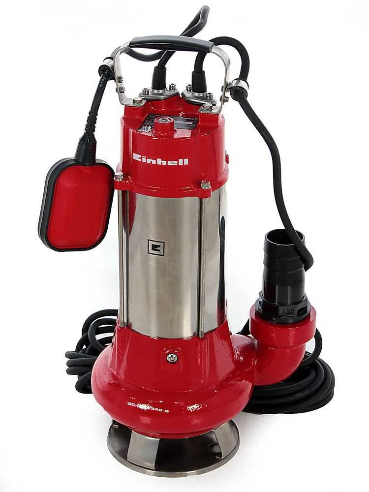 Pompe immergée électrique pour eaux chargées Einhell GC-DP 1340 G - électropompe Inox de 1300 W