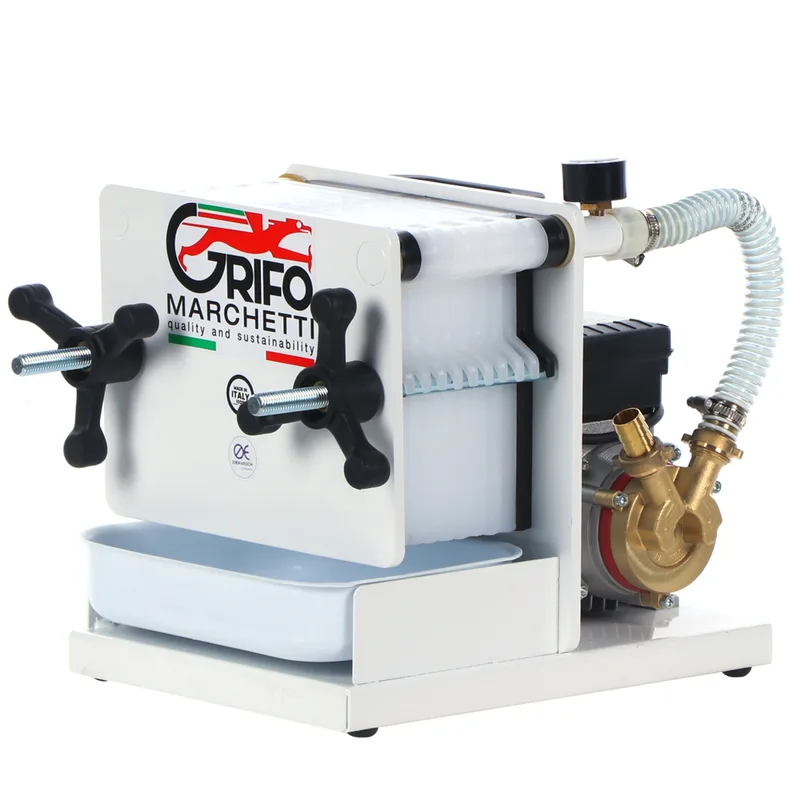 Grifo Hobby 10 - Filtre pour vin à plaques - Pompe œnologique pour filtrer le vin