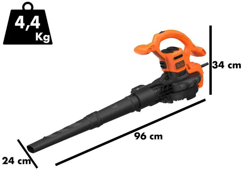 Black & Decker BEBLV260 - Souffleur aspirateur électrique à feuilles 3 en 1