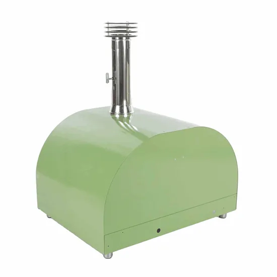 Clementi Gold - Four à bois pour pizza d'extérieur - Chambre de cuisson 80 x 60 - 4 pizzas - Vert