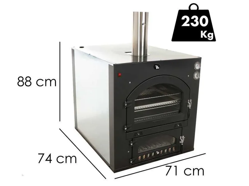 Fontana INC57x45QV - Four à bois encastrable