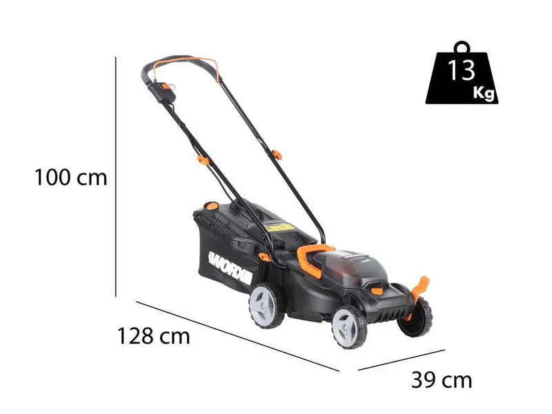 WORX twin pack WG927E - Tondeuse à gazon et coupe-bordure à batterie - 40V - 2x 2Ah