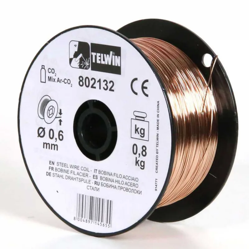 Bobine fil acier 0,6 mm Telwin - 0,8 kg