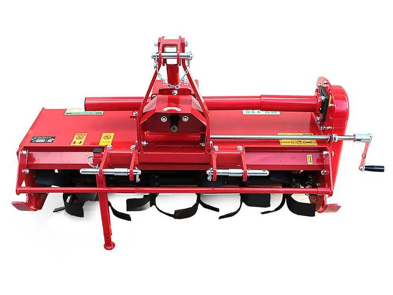 Fraise rotative pour tracteur série moyenne-légère AgriEuro modèle RS 105 avec kit déplacement manuel - Prise de force anti-horaire (Rotation vers la gauche)