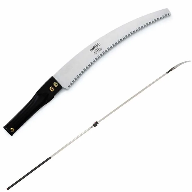 Scie courbée de 330 mm sur perche télescopique ovale en aluminium de 4 m Archman Art. 24+69