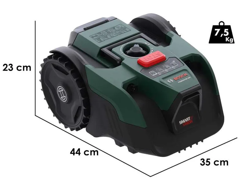 Bosch VISIMOW18V-200 - Robot tondeuse - Sans installation - 18 V/5 Ah