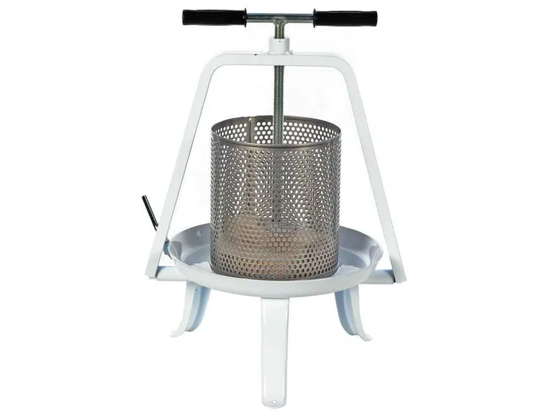 Enotecnica Pillan – Pressoir à vis pour fruits et légumes 9 L – Cage en acier inoxydable