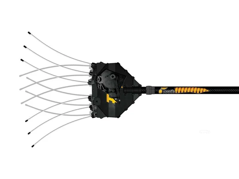 Oliviero Flex PCT Premium Cordless - Peigne vibreur à batterie au lithium - Tige en carbone fixe 235-335 cm - 2x 21,6 V 4,5 Ah