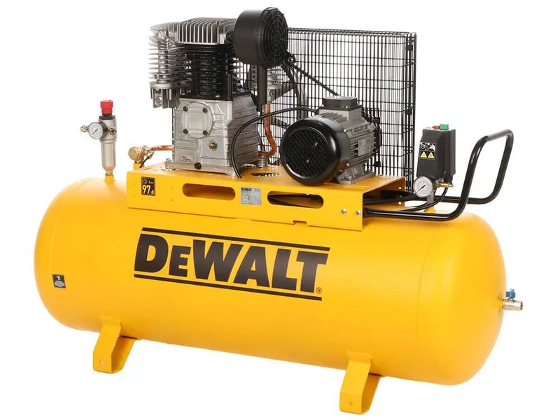 DEWALT DXCMB4T200HCE - Compresseur d'air électrique triphasé par courroie - Moteur 4 CV – 200 L