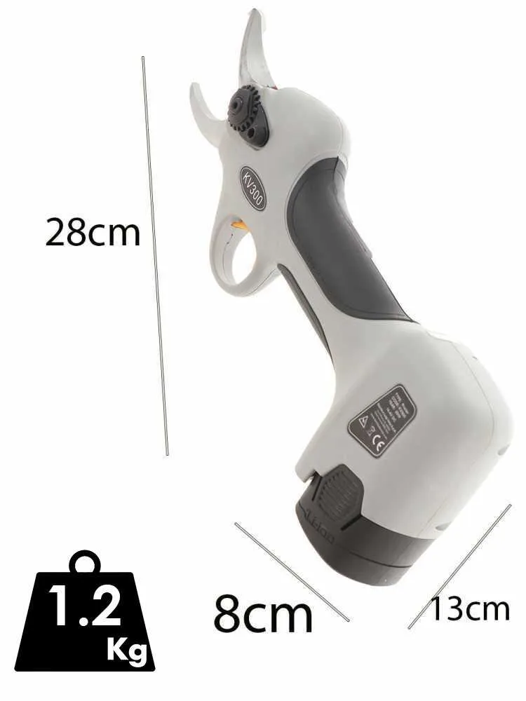 Volpi KV300 - Sécateur électrique de taille - 2x 14.4V 2.5Ah - Diamètre de coupe 25 mm