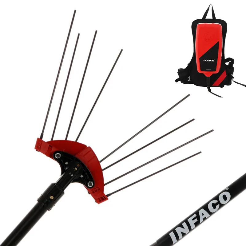 Peigne vibreur à batterie sur perche fixe Infaco V5000P3AF - 48V 17Ah