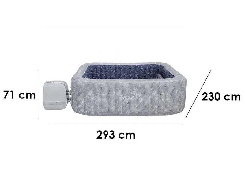 Bestway Lay-Z-Spa San Francisco HydroJet Pro 60161 - 230 x 230 x 71 cm - Spa gonflable à hydromassage