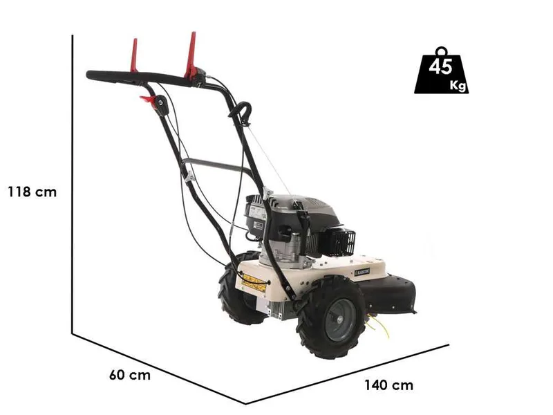BlackStone WGT 60-173 SP - Débroussailleuse à roues à essence 4 temps autotractée