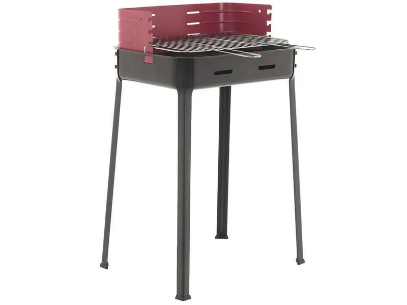 Mille Flavia s/r 45 - Barbecue à charbon en fer artisanal - 45,5x29,5 cm