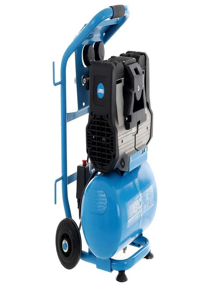 Abac silverstone OS15P - Compresseur d'air électrique monophasé silencieux, sans huile - Moteur 1,5 CV - 10 L