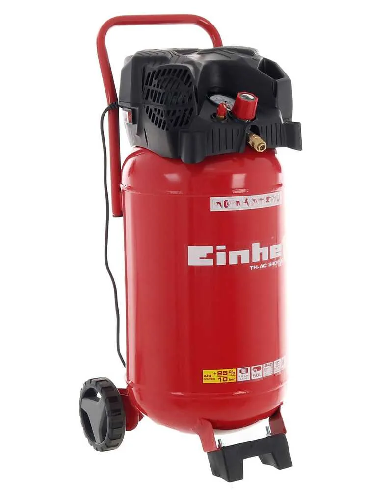 Einhell TH-AC 240/50/10 OF - Compresseur à air électrique portatif - Moteur 2 CV - 50 L oilless