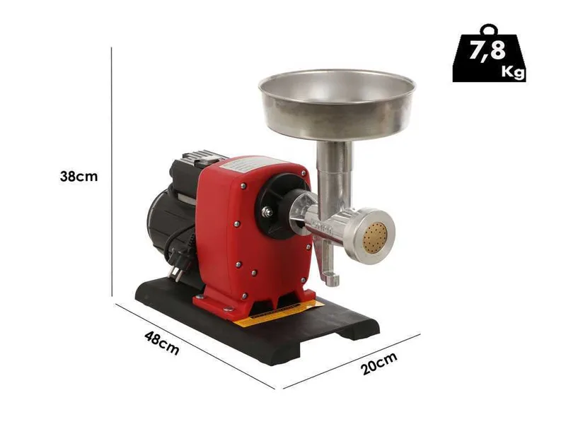 New O.M.R.A Ecoline OM-4740 - Extrudeuse - Machine à pâtes avec moteur électrique 370W