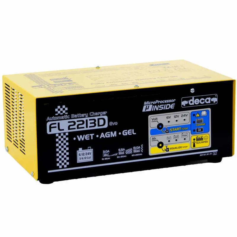 Deca FL 2213D - Chargeur de voiture - mainteneur de charge électronique - monophasé - batteries 6-12-24V