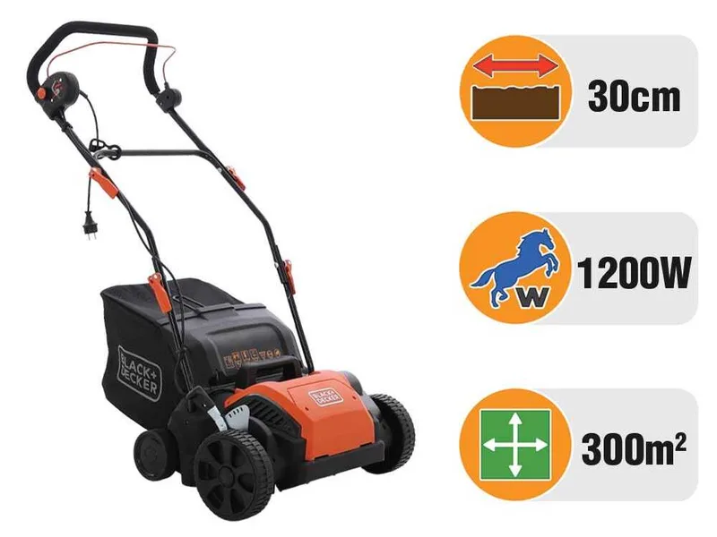 Black & Decker BEOEP320-QS - Aérateur scarificateur électrique - 1200 W