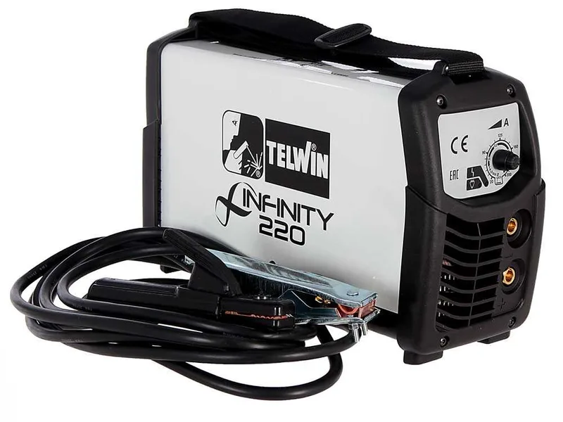 Telwin Infinity 220 - Poste à souder Inverter (MMA, TIG) + Kit, courant continu (DC)