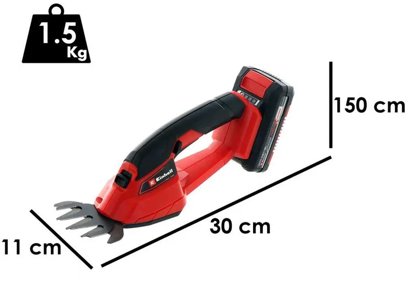 Einhell GE-CG 18/1 - Cisaille à gazon à batterie - 18V 2.5 Ah