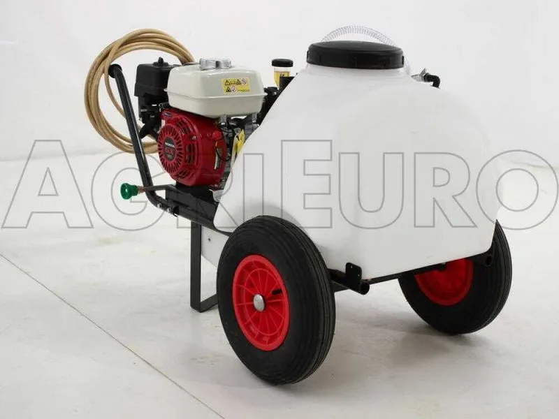 Groupe motopompe de pulvérisation Comet APS 41 - Honda GX 160 et chariot avec cuve 120 l avec crochet