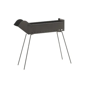 Mille BBQ-40 Go - Barbecue spécial pour brochettes à charbon - 40x14 cm