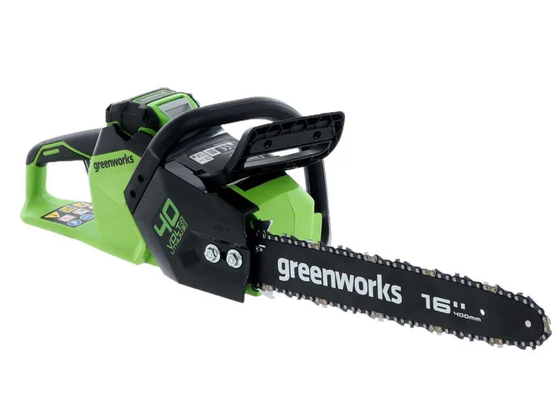 Greenworks GD40CS18 - Tronçonneuse à batterie 40 V - Guide de 40 cm