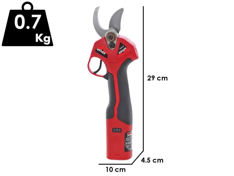 Attila ATF 8.25 LI - Sécateur de taille avec batterie intégrée - 7.2 V 3.0 Ah - Diamètre de coupe 25 mm