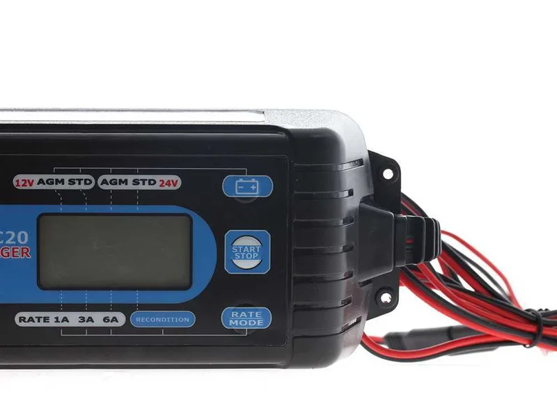 Awelco Automatic 20 - Chargeur de batterie/mainteneur de charge automatique - 12V / 24V - batteries jusqu'à 120A