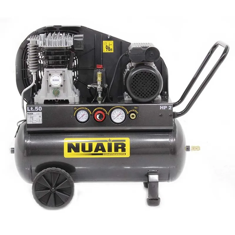 Nuair B 2800B/2M/50 TECH - Compresseur électrique monophasé à courroie - Moteur 2 CV - 50 L